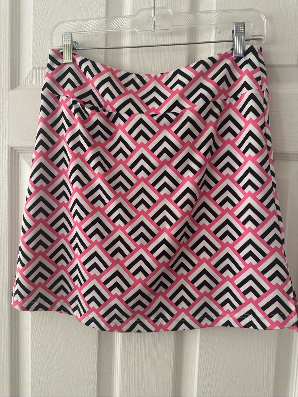 Golftini Geometric Pink Black White Golf Skirt